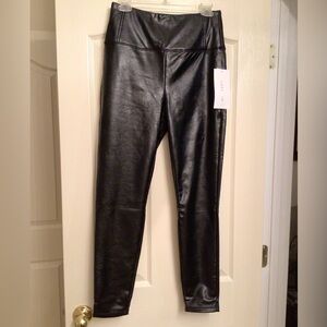 Black Faux Leather Leggings